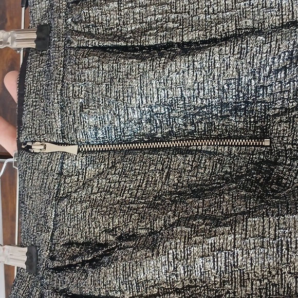 BN W/o Tags Kate Spade ♠️ Aimee Skirt All that Glitters Gunmetal Size 00 Women’s - Picture 10 of 11